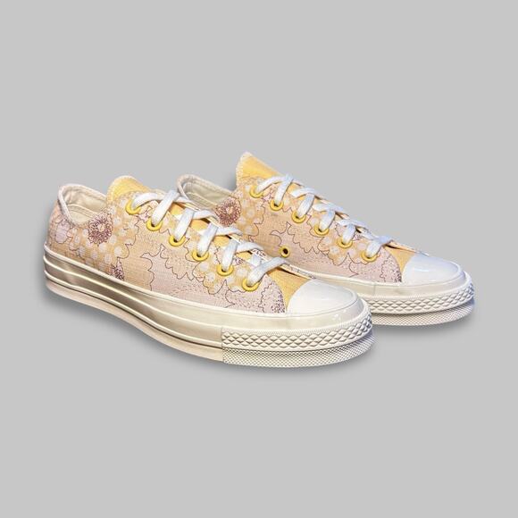 Converse Chuck 70 Ox Floral Yellow Women’s Sneakers - Size 8.5 - Picture 1 of 7